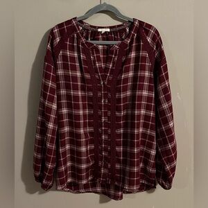 $6❤️Bundled Kate & Sam Burgundy Shirt